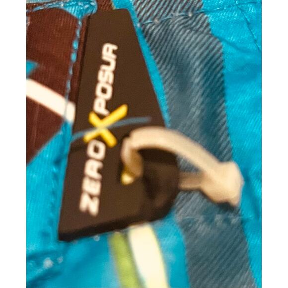 ZEROXPOSUR HI-RISE OUTER DRAWCORD SWIM TRUNKS, YOUTH, M 10/12, BLUE-YELLOW WHITE - Picture 5 of 11